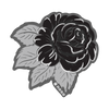 Black Rose Gray Leaves